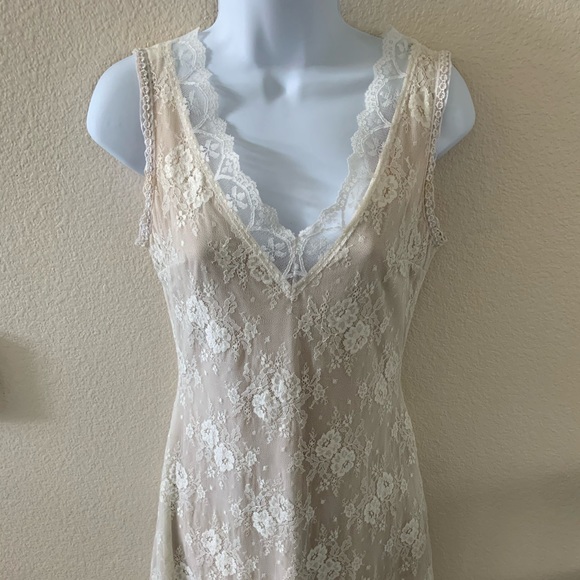Jessica McClintock collection lace ivory dress sz4 - Picture 6 of 8